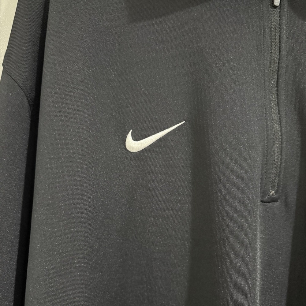 Michigan State Spartans MSU 1/4 Zip Pullover Nike Dri-Fit Black Men's XL Logo - Picture 4 of 14